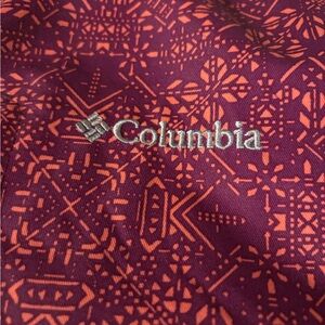 Columbia Purple and pink patterned girls ski jacket